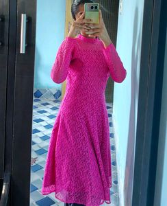 Pink Churidar Frok