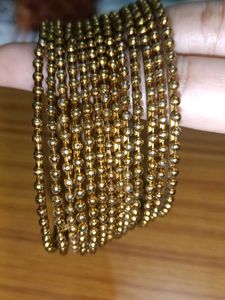 Gold Beaded Bangles