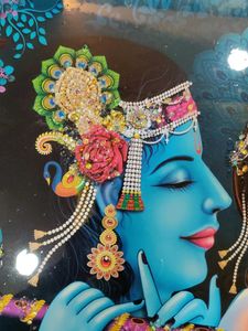 Framed Krishna &amp; Radha Art