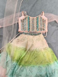 Girls' Ethnic Lehenga Choli Set