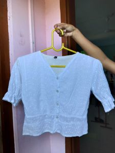 White Zara Dupes Top