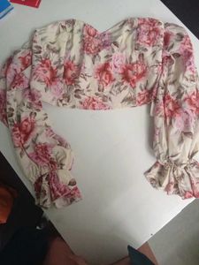 URBANIC Floral Off-Shoulder Top