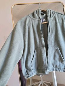 H&amp;M Green Fleece Hoodie