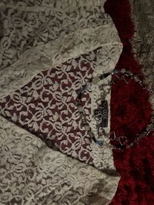 Lace coquette Crop Top