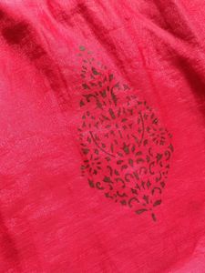 Red Printed Long Kurti