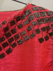 Beautiful Festive Flared Gown Set With Bottoms