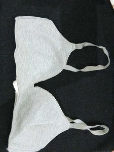 Gry Cotton Paded Bra