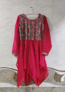 Pink Embroidered Anarkali Dress