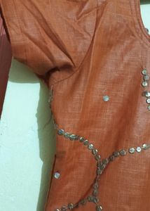 Kurti Coral Color - Offer Top