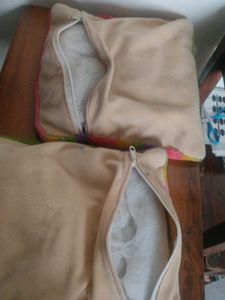 2 Cushions With Fiber Filler