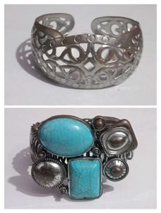 COMBO OF HANDCUFFS (Silver/Oxidised)