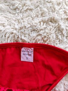 Red Floral Lingerie Set