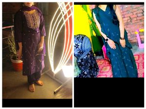 Combo Of 2 Kurta Set Nd Ready To Wear Saree New