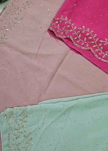 Premium Georgette Jharkand Stone Work Hijab