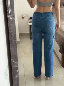 Lyra Denim Cargo Pants