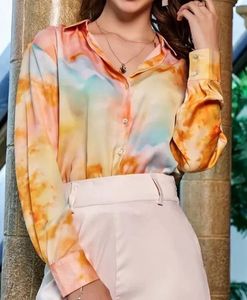 Tie Dye Satin Shirt