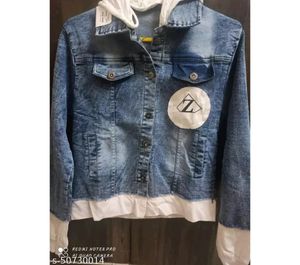 Denim Jacket With Cap