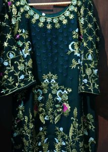 Emerald Green Embroidered Tunic
