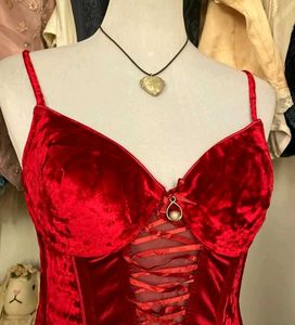 Red Velvet Corset
