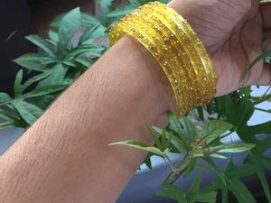 Yellow Bangle Set