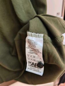 Karl Lagerfeld Olive Polo Shirt