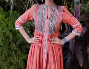 W Orange Dress