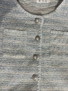 Chic Tweed Cropped Top