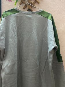 Branded Full Sleeves Gray T Shirt