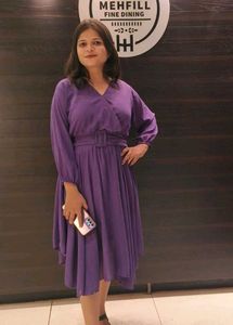 Purple Wrap Dress