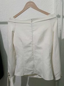 Off-Shoulder White Top