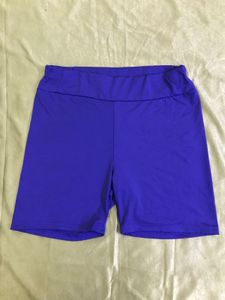Blue Bike Shorts - Comfy Activewear Waist 30-32