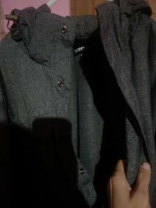 Premium Gray Hooded Heavy Office Casual Jacket