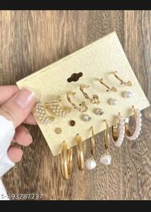 Beautiful Earings for women 9 pairs