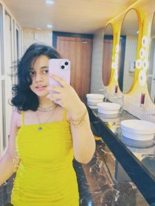 Yellow Mini Bodycon Dress