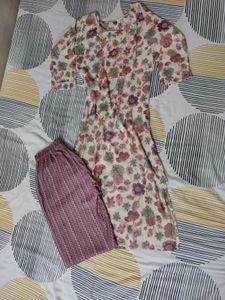 Floral Kurta Pant Set