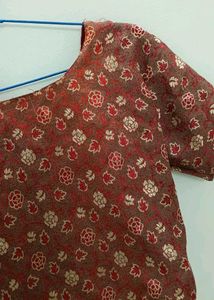 Floral Brocade Blouse
