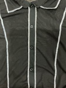 H&amp;M Black Sheer Top