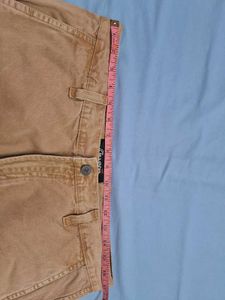 CRASCO RELAXED FIT TAN JEANS