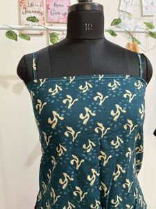 Printed Green Tank Top