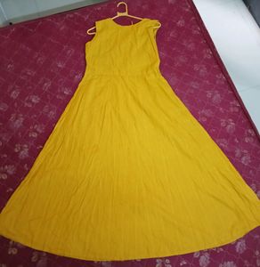 Yellow Full Length Kurti
