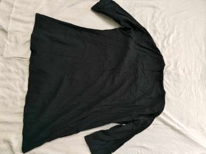 Sangria pure cotton Black Top For Women.