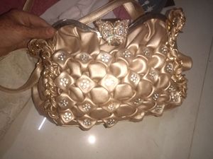 Golden Wedding Purse