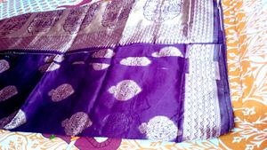 Elegant Purple  new Banarasi Saree