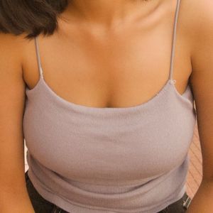 Lavender Color Strapless Top