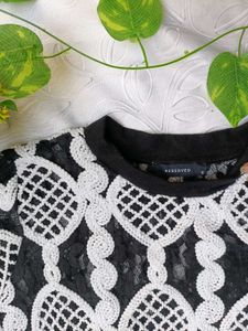 Reserved Lace Trim Top