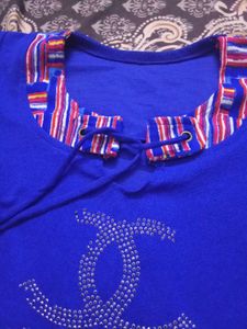 Blue Chanel Inspired T-shirt