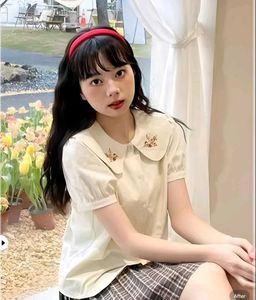 New with tag Pinterest Cute Embroidered Collar Blo