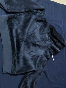 Blue &#39;Bon Jour Paris&#39; Hoodie