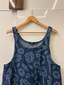 Denim Floral Dress