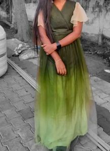 Beautiful Green Fancy Gown For Women